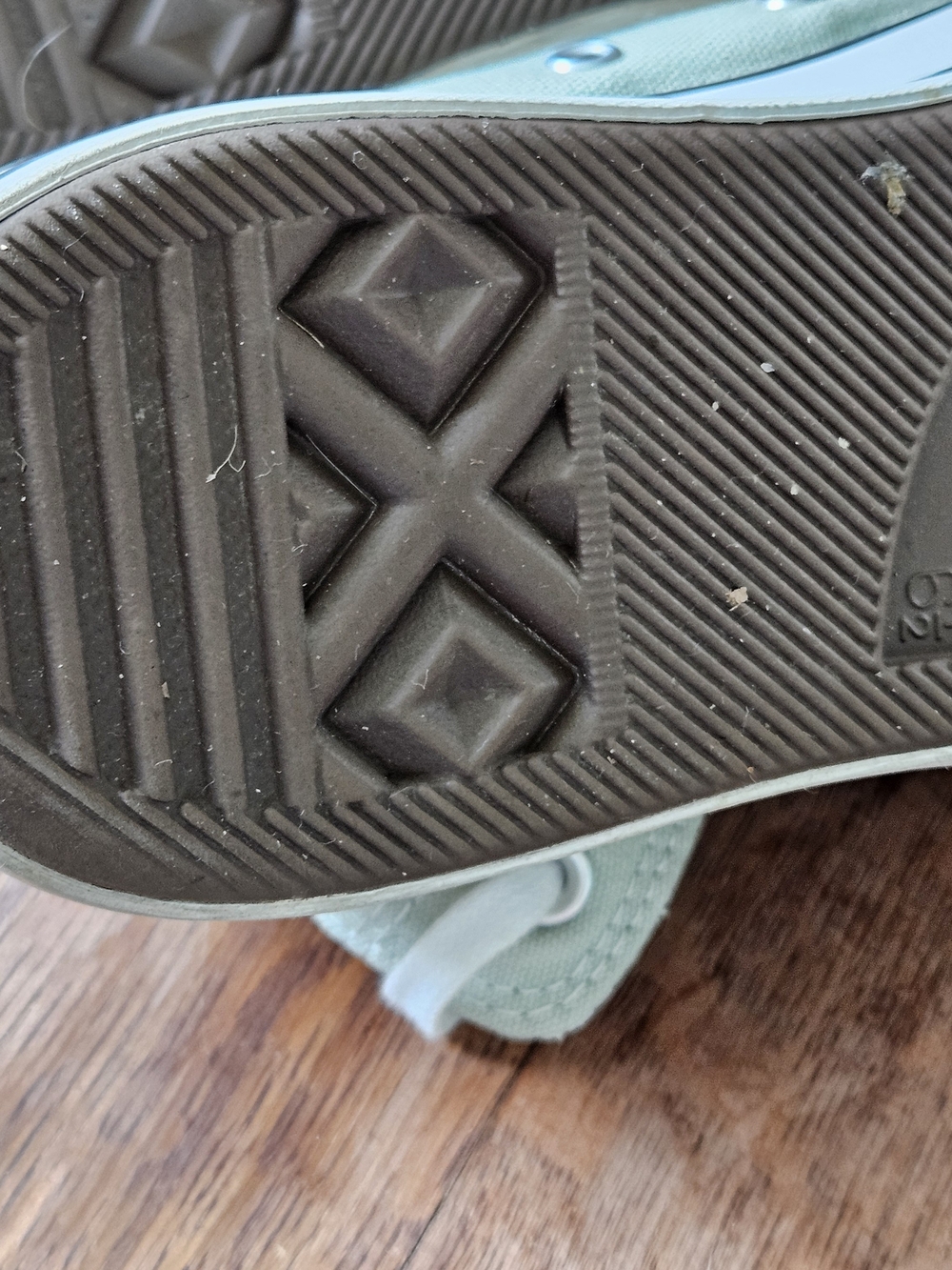 Light Sage Green High-Top Converse Sneakers - Casual Women’s Shoes - Picture 14 of 16